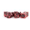 MDG Digital Enamel Metal Dice Set 16mm - Red-Black