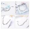 Star Bracelet Silver Color Round Bead Chain Bracelet For Women Girls Gift