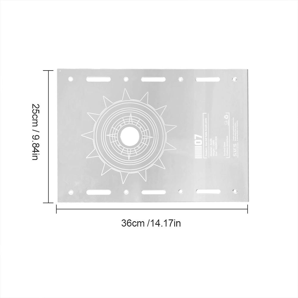 Acrylic IGT Table Unit Board Multifunctional Transparent Table Board Camping Table Unit Board for GZ Camping Light