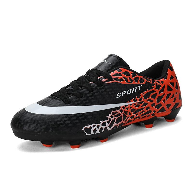 Football shoes long spikes men's and women's low-top sneakers student campus outdoor football broken nails training shoes