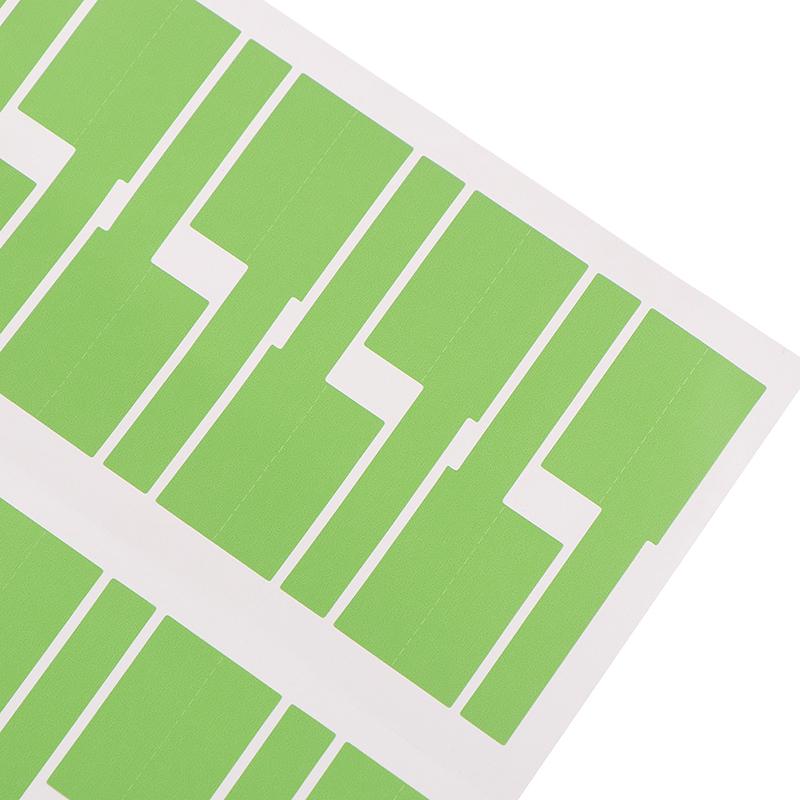 30Pcs/Sheet Self-Adhesive Cable Sticker Waterproof Identification Colorful Tags