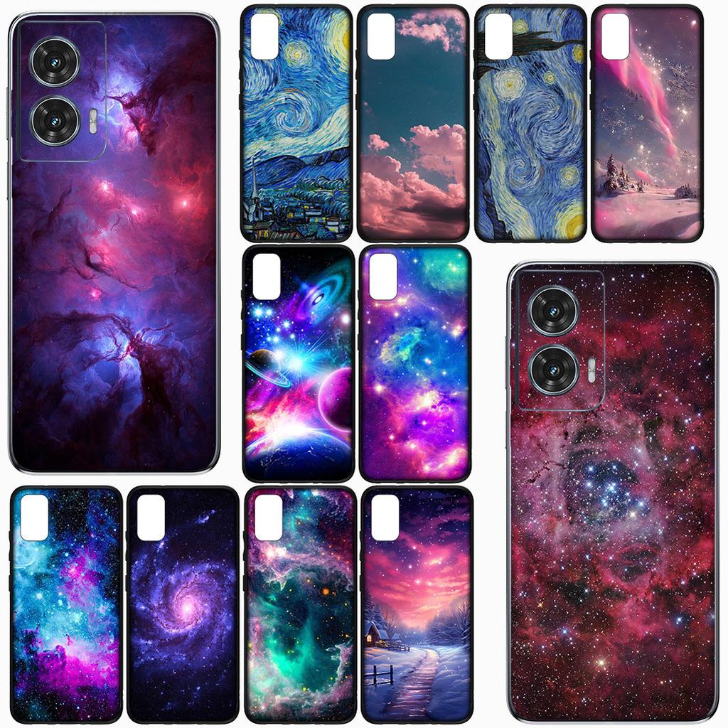 Cover for Samsung Galaxy S22 S21 S20 Fe Ultra S9 Plus + A13 A22 M21 M31 M55 M15 Protective Phone Case Universe Galaxy Stars Moon