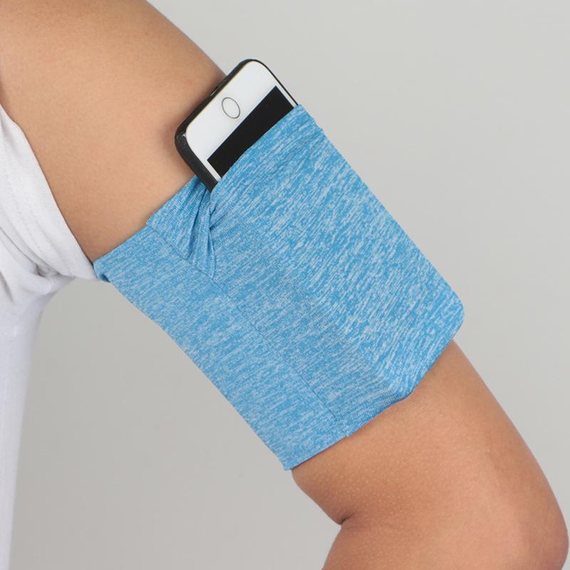 Atmungsaktives Elastisches Outdoor-Fitness-Handy-Armband: Lauf-, Radsport-Armstulpe & Tasche