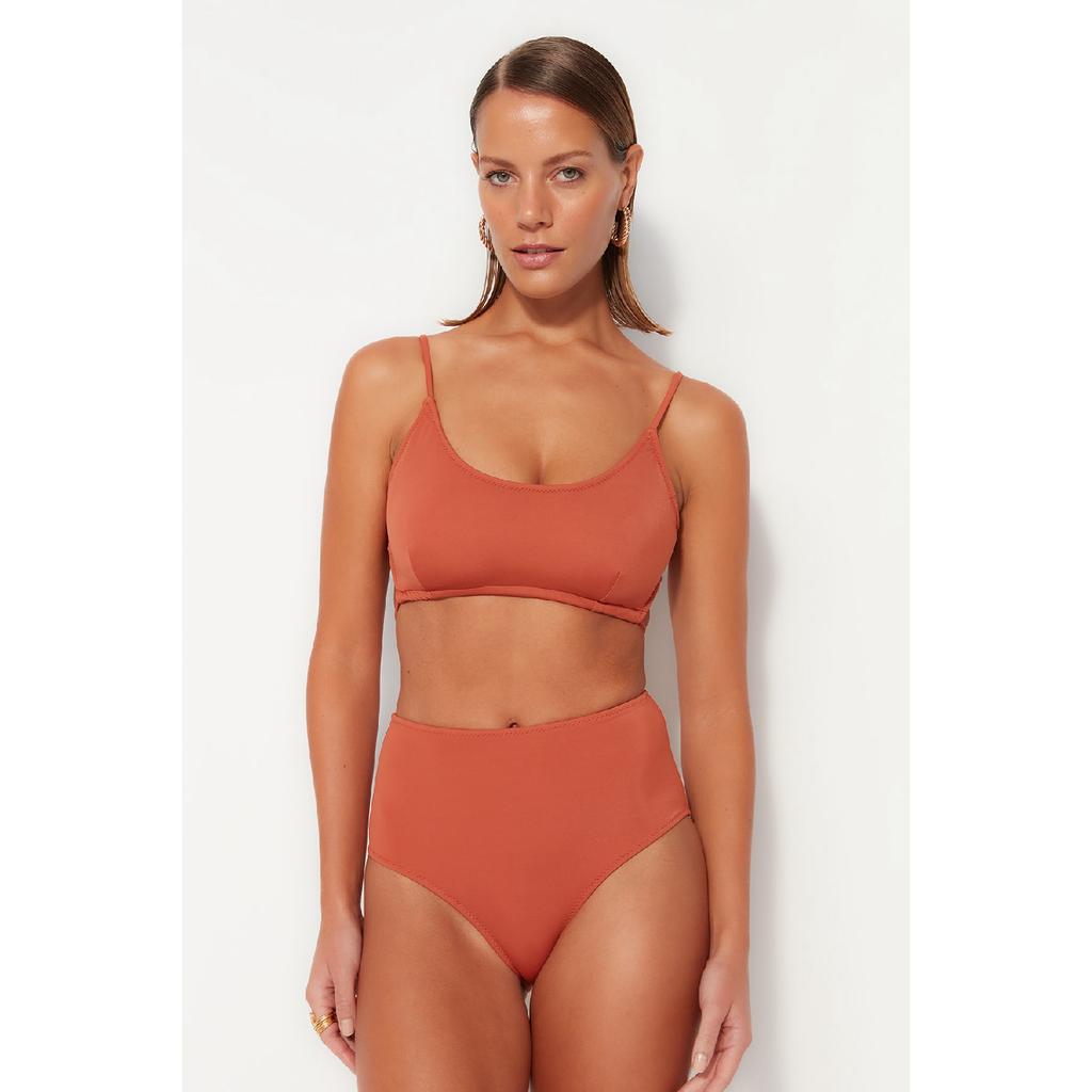 Černý spodní díl bikin s vysokým pasem Tbess21ba0057