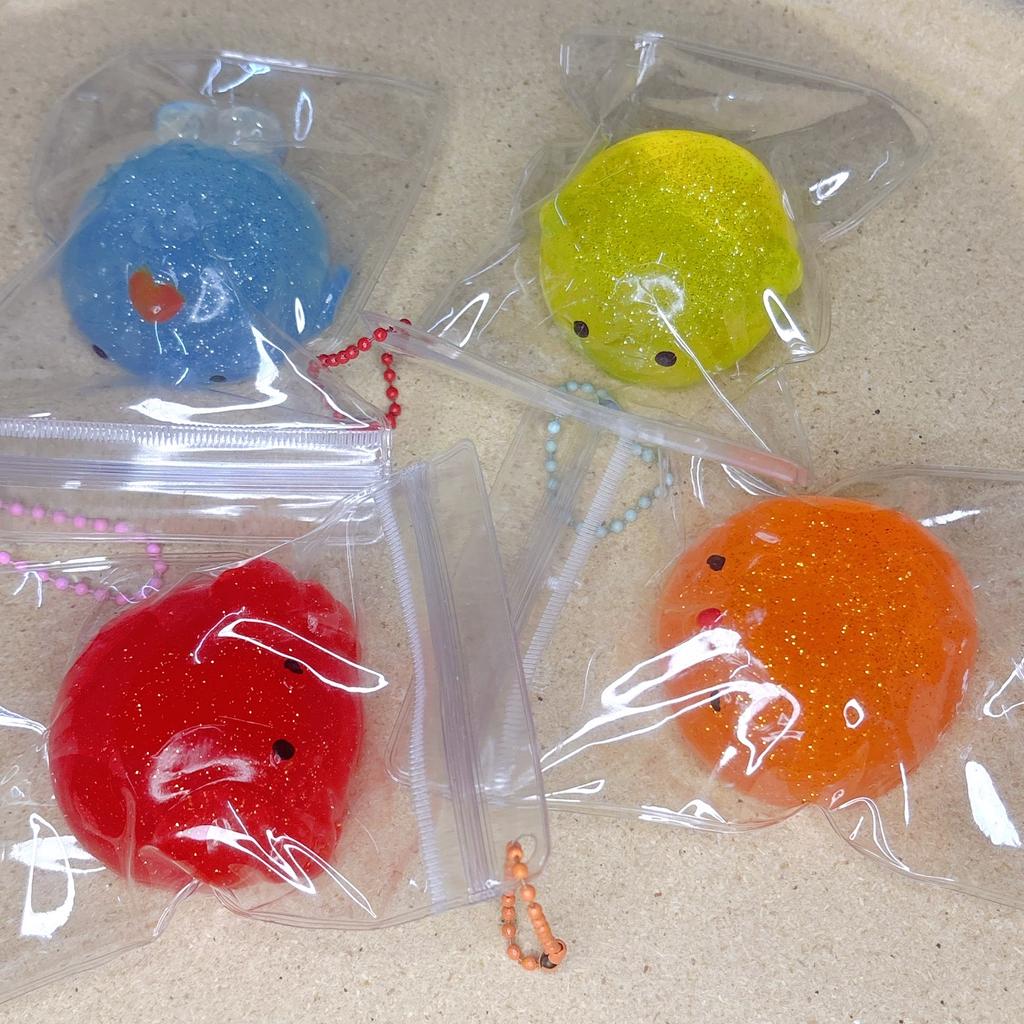 Glittery Squishies Toys Stress Relieving Toy Kids Party for Animal Mochi Kid Birthday Party Classroom Prizes Goodie Bags Stuffer