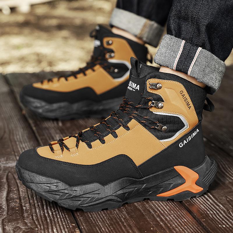 High-top Hiking Men's Shoes Autumn and Winter New Retro Casual Sports Martin Boots Outdoor Mountaineering Tooling Boots