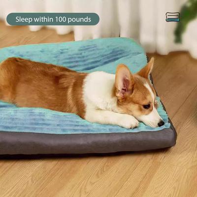 Herbst/Winter Übergröße Hundebett Haustier Schlafmatte für Wärme Waschbar Großes Hundebett Langlebig Kausicher Hundehütte Welpenbett