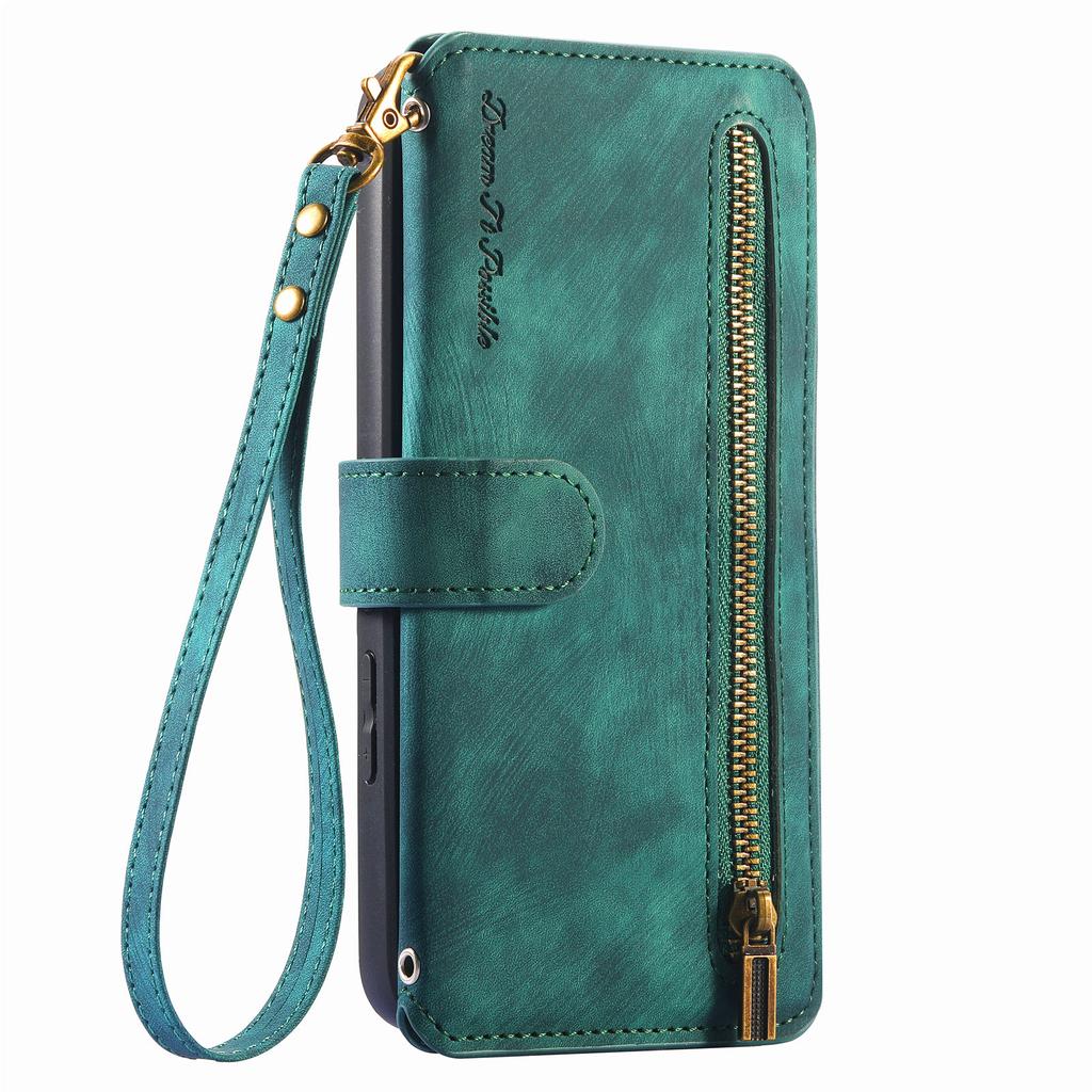 3-in-1 Luxury Leather Wallet Case for iPhone XS/11/12/13/14/15/16/17 w/ Stand, Shockproof, RFID, Multi-Slot & Zipper