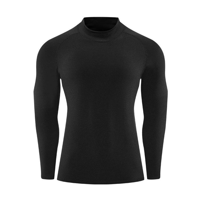 

Men s High-Elasticity Warm Running Suit with Half-High Collar XL