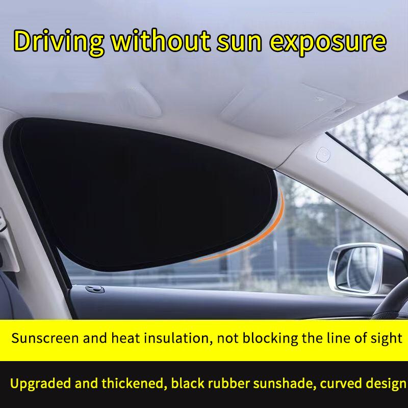 4PCS No Residue Car Side Window Sun Visors Electrostatic UV Blocking Sunshade Curtains for Driving