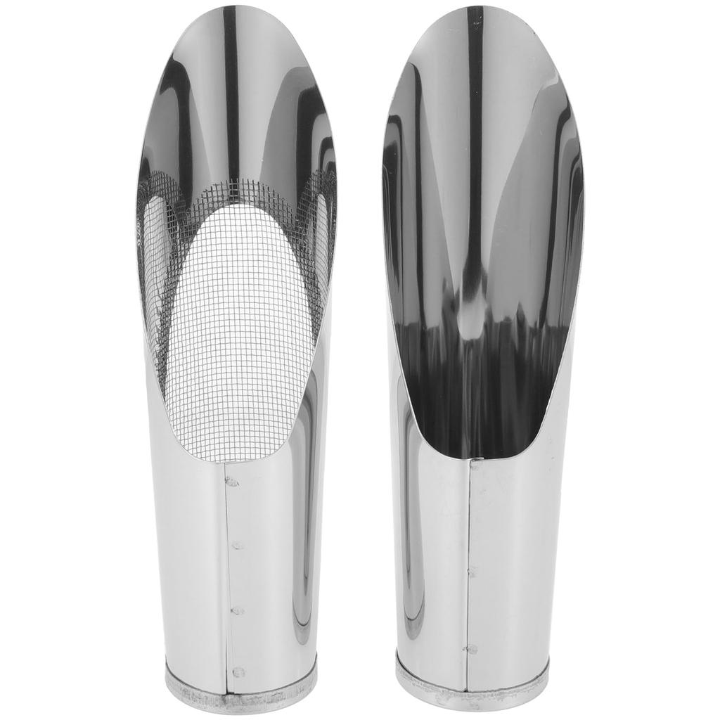 OUNONA Soil Container Stainless Steel with for Digging Digging Gardening Gardening Set of 2 Set, Mesh, Mini, Compact, Soil, Bonsai, Tools, Tools,