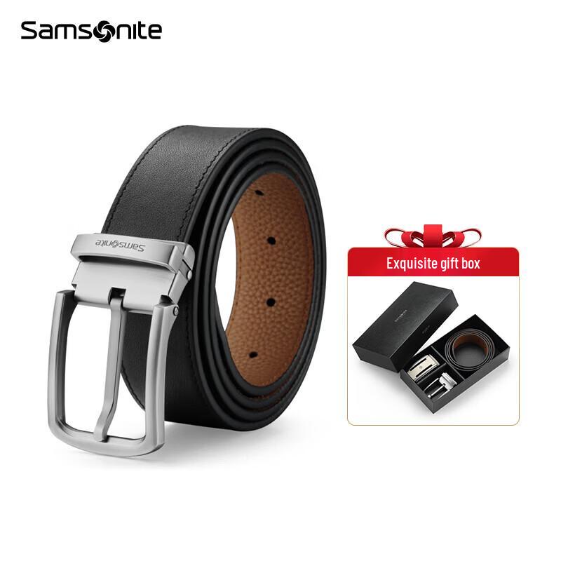 

Samsonite Men s Business Casual Leather Belt Gift Set 120cm