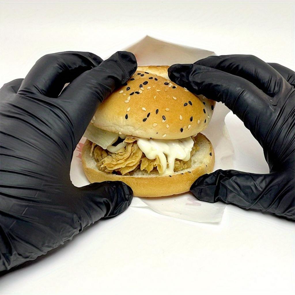 Disposable, Composite, Nitrile Gloves, Rubber, High Elasticity, Protective, Food Processing Gloves, Work Gloves, Cleaning Gloves