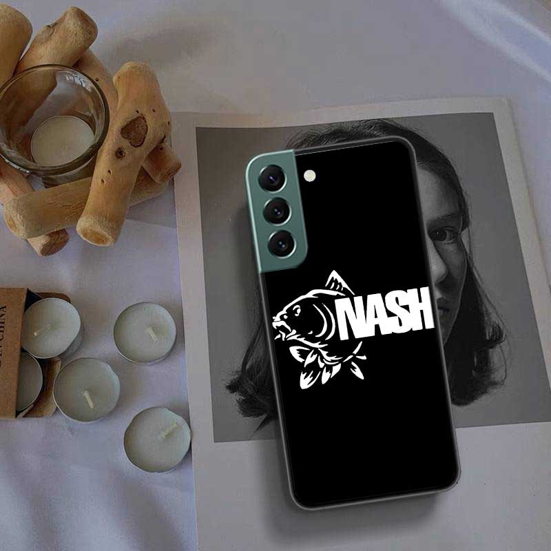 Nash Fishing Logo Phone For Samsung Galaxy S24 S22 Ultra S21 Plus S20 S23 FE Case S10 S10E S9 S8 S7 Edge Cover Silicone Soft Coq