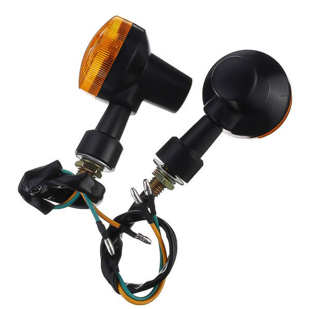 Motorcycle Turn Signal Lights Indicator Lamp Amber Flashers for Kawasaki Suzuki Honda Cafe Racer Turn Lamp Motorcycle Accessorey
