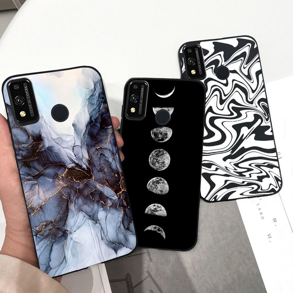 Soft Silicone Cases For Huawei Honor 9X lite Case JSN-L21 JSN-L22 JSN-L23 Coque Fundas Luxury Design Pattern Soft Silicone Etui