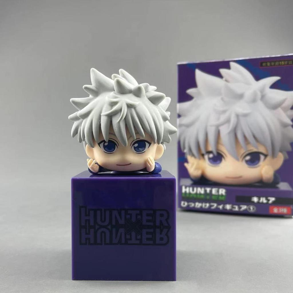 9cm Anime Hunter x Hunter GON FREECSS Anime Figure Killua Zoldyck Action Figure Kurapika Get down Collectible Model Doll Toys