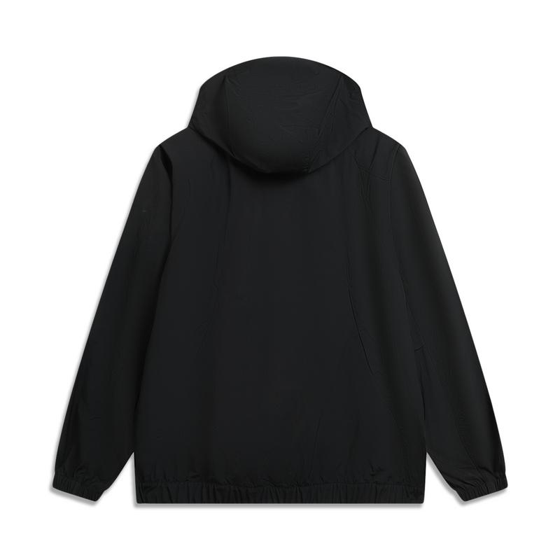 Li-Ning Outdoor CF Waterproof Windproof Reflective Detachable Hooded Jacket Men jackets Black AFDW203-4