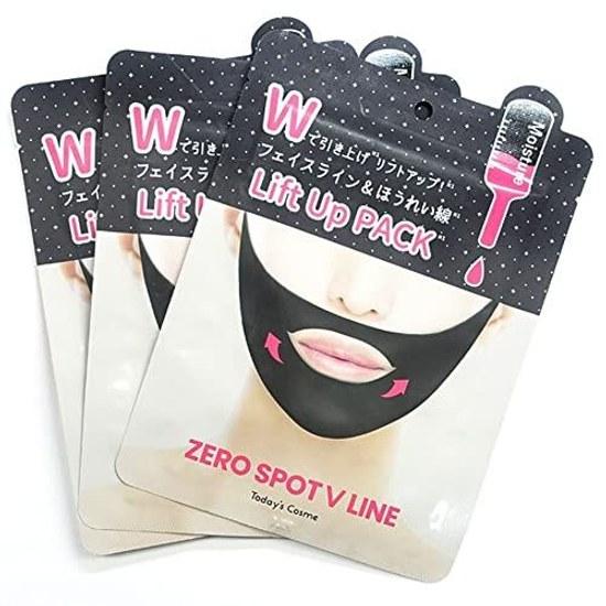 Todays Cosme Zero Spot V-Line Black 3-piece Set Lift-Up Pack Small Face V Beauty