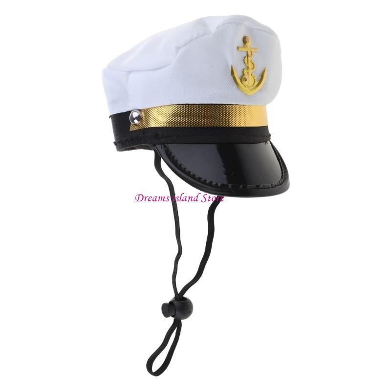 Christmas Pet Hat Captain Pirate Hat for Dog Dress Up Pet Supplies HX6C