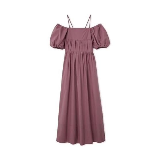 [Sneider] Off Shoulder Puff Sleeve Dress SWFO254019 Women s