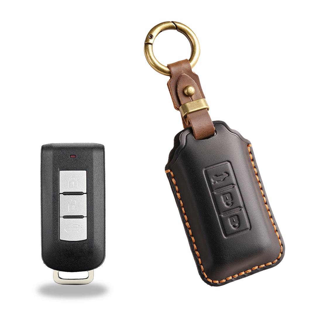 

[Mitsubishi] Орандь Цзиньсюань ASX Игэ Крыло Бог Чехол для ключа брелок Воловья кожа Ручная работа коричневый