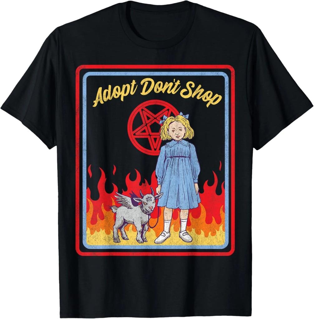 Vintage Child Game Horror, Adopt Dont Shop, Dark Humor T- Shirt