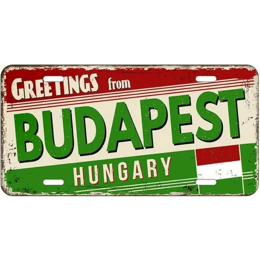 Souvenir Number for the Car , Car Number Plate for Interior Decoration, Metal, 15x30 Cm