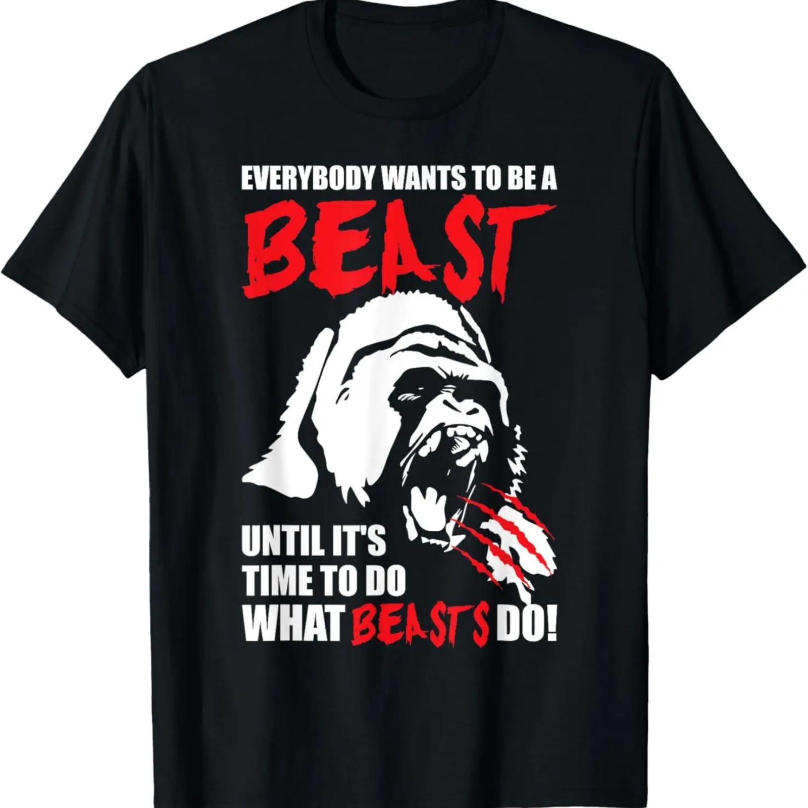 

Everybody Wants To Be A Beast - Gorilla - Gym T-Shirt XXXXXL чёрный