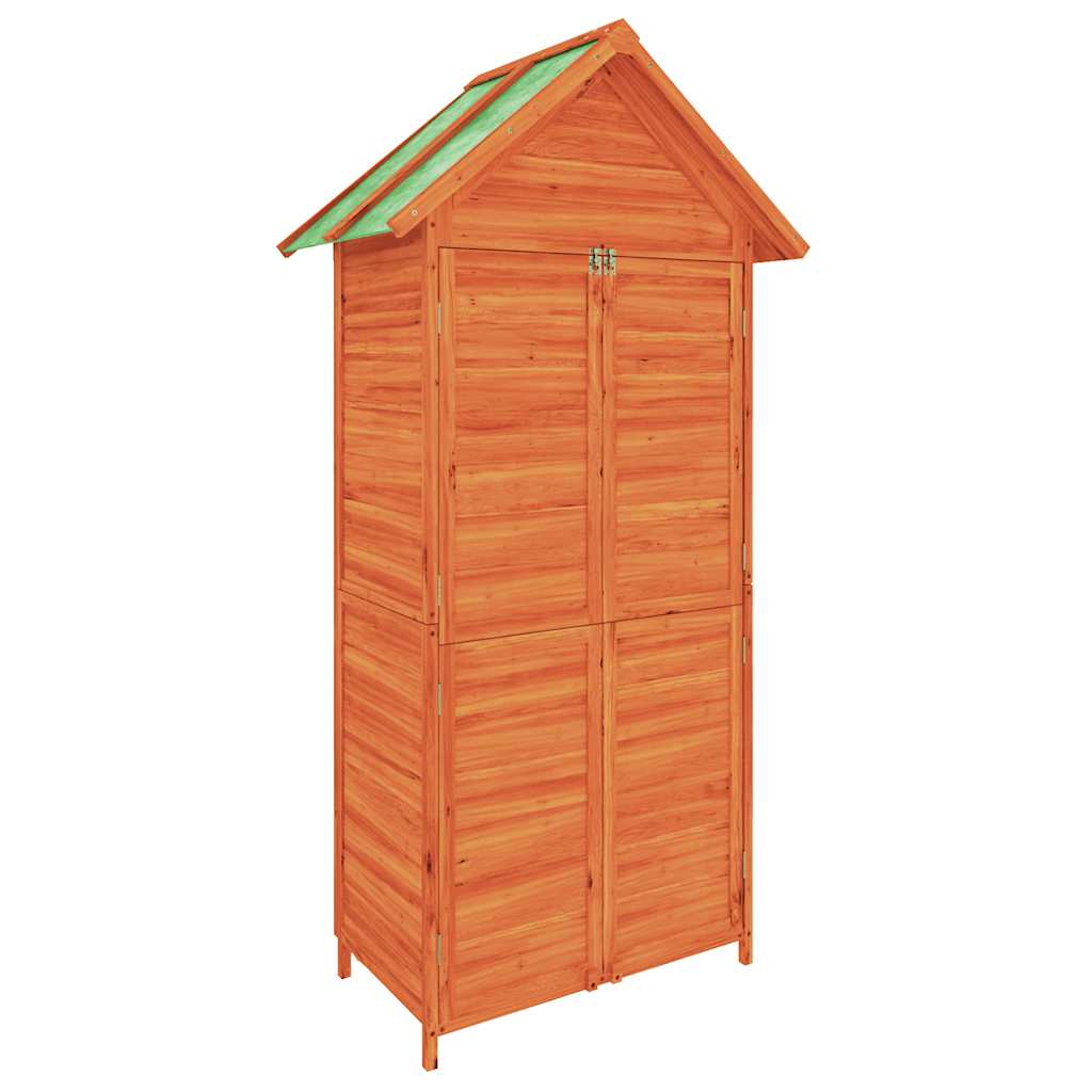 Gartenschuppen Braun 89 x 52,5 x 175 cm Massivkiefernholz