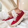 Harajuku Style Original Men Red Sneakers Breathable Canvas Sneakers Skate Shoes Men Low Platform Casual Sneaker Men Basket Homme