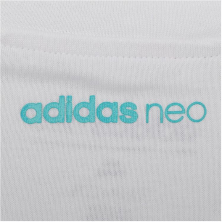 Adidas Neo Comfortable Round Neck Short Sleeve T-Shirt Men Tops White EJ7082