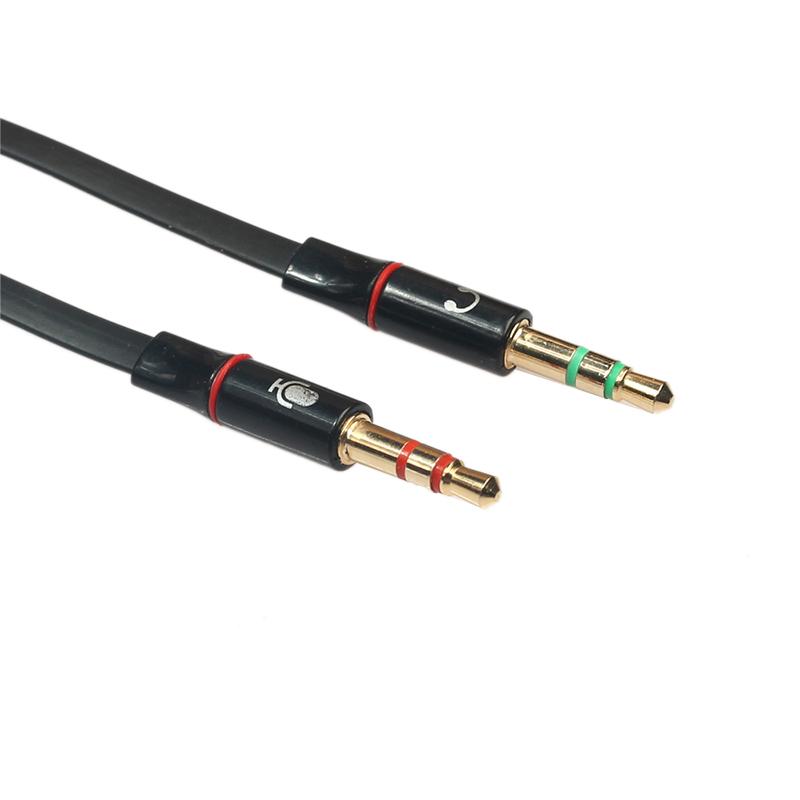 3.5mm Earphone Adapter Headphone Splitter Audio Female To 2 Male Jack 3.5 Mic Y Splitter Headset