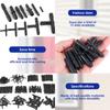 128Pcs automotive vacuum tube connector series plastic hose heat-resistant multi-purpose automotive vacuum tube connector kit