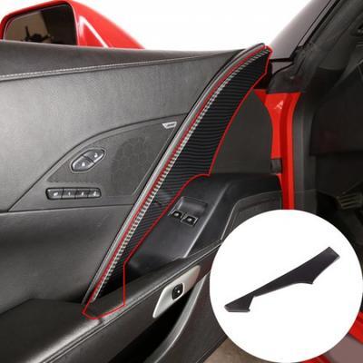 Carbon Fiber Cab Door Panel Decoration Cover for  Corvette C7 2014-