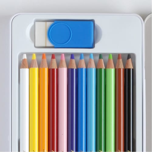 Mitsubishi Pencil Erasable Colored Pencil Uniarterase Color 12 Colors UAC12C