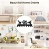 Metal Wall Hanging Storage Rack – Bird and Flowers Design Coat Rack for Keys and Hats, Wall-Mount Hooks, and Coat Organizer