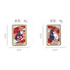 2Pcs Cartoon Cat Enamel Brooch Romantic Tarot Card Design Valentine's Day Gift Lapel Pin Badge Backpack Clothing Hat Accessories