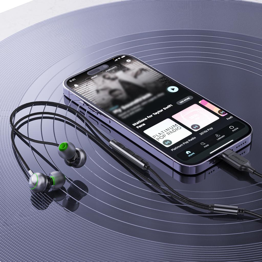 ACEFAST L5 USB-C Wired Earphone with Mic Clear Sound In Ear Headphone
