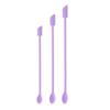 3pcs Portable Mini Silicone Scraper Double-head Lengthened Cosmetic Digging Spoon Soft Face Mask Brush Makeup Brushes Set