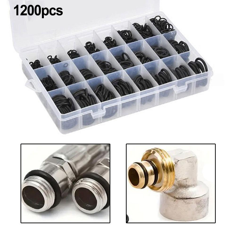 

1200pcs O Ring Sealing Washer Rubber O-Ring Assortment Kit For Plumbing Automotive Repair Hardware And Automotive Accessories China Mainland