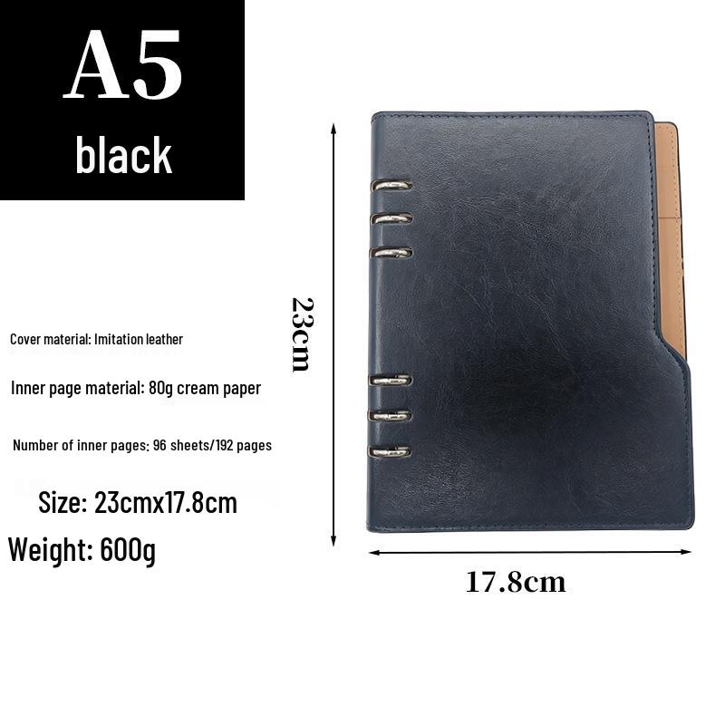 A5 Customizable Loose-leaf Business Notebook & Office Gift Set with Logo Printing Capability