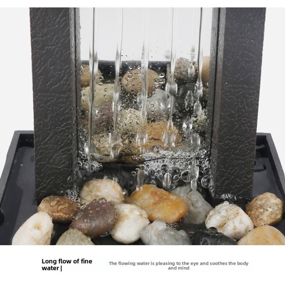 Battery/Plugged in Water Fountain Circulating Water Flow Waterfall Decoration  Office Ornaments