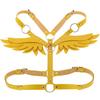 Angel Wing Faux Leather Adjustable Harness Waist Shoulder Bondage Halterneck