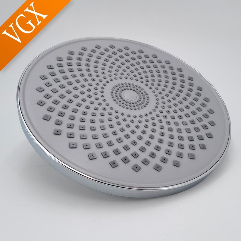 Cap de duș rotund VGX cu precipitații cu set de duș de înaltă presiune portabil pentru sistem de duș pentru baie Accesorii pentru baie Negru
