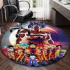1pc Dragon Ball Z Goku Super Saiyan Round Carpet - Anime Cartoon Design Chair Mat, Non-Slip Rug for Office, Home Decor, Living Room