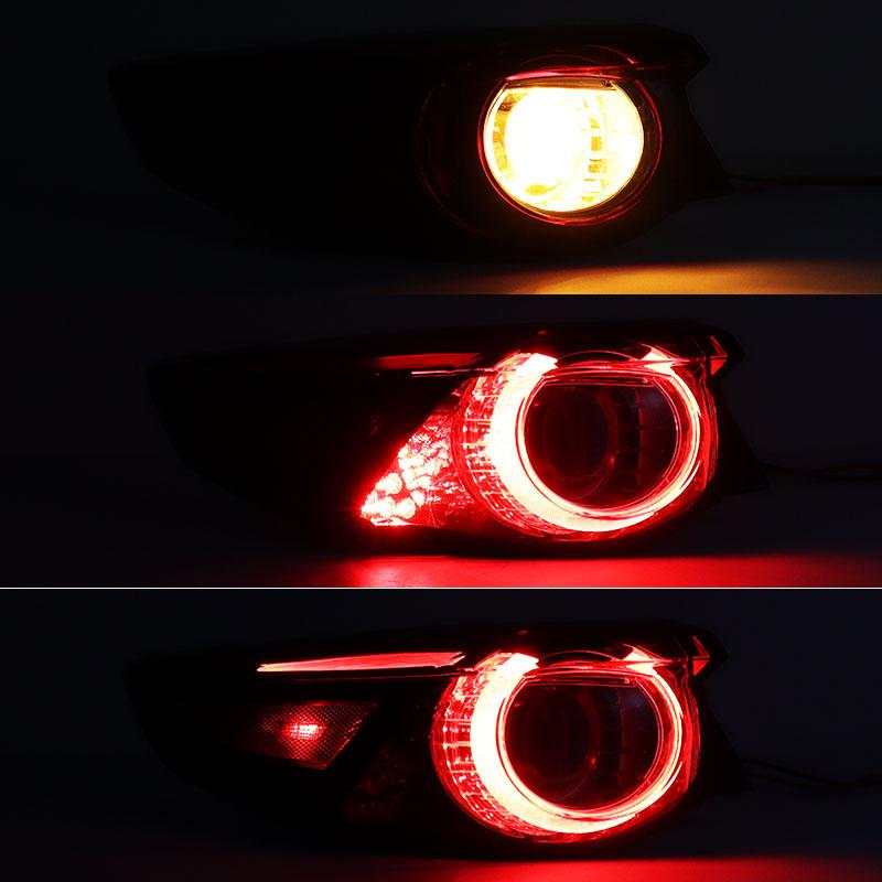 For Mazda CX-9 CX9 US Version 2016-2026 Car LED Rear Tail Light Reversing Lamp Warning Stop Brake Lamp Signal Lamp Assembly