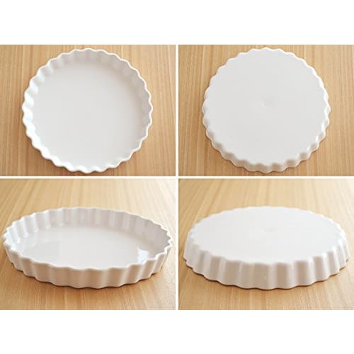 East White Round Pie Plate, 10 inch, 25.8 cm