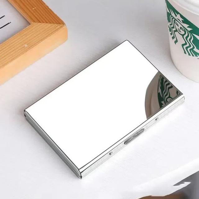 

Протиугінний ANTI Rfid Блокування ID Банку Гаманці власника кредитної картки Чоловічі тонкі тонкі алюмінієві коробки Металевий міні-мінімалістичний футляр для карток Mirror