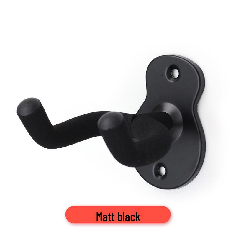 Matte Black Musical Instrument Wall Hook: Display Rack for Guitar, Ukulele, Violin, and Hulusi